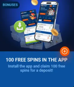 100 FREE SPINS IN THE APP
