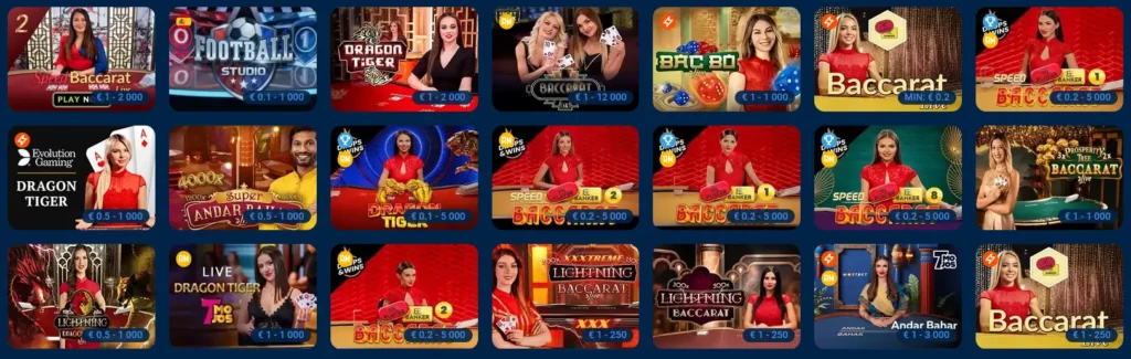 Baccarat on Mostbet