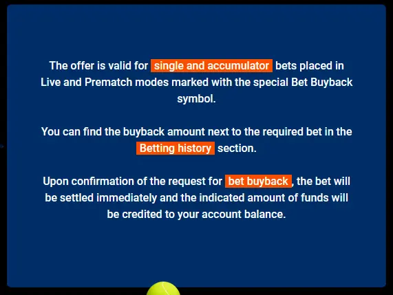 Bet buyback Mostbet