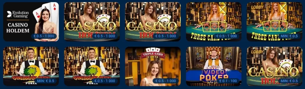 Evoution Gaming Poker