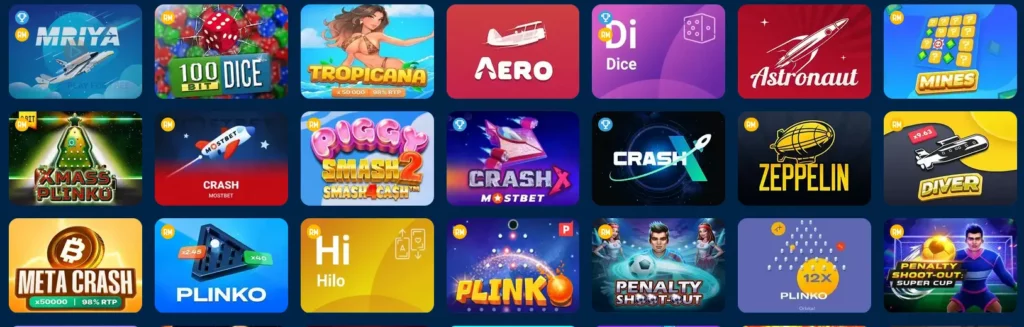 Fast Games Mostbet