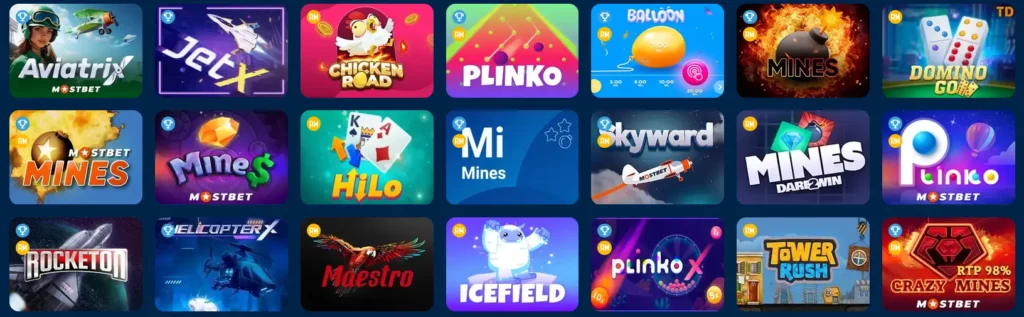 Fast Games on Mostbet