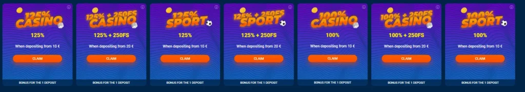 First Deposit Bonuses