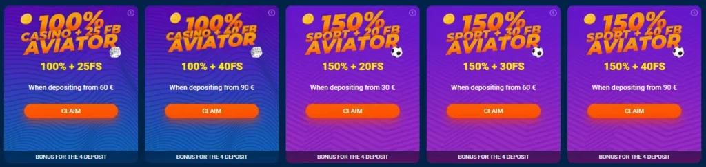 Fourth Deposit Bonuses