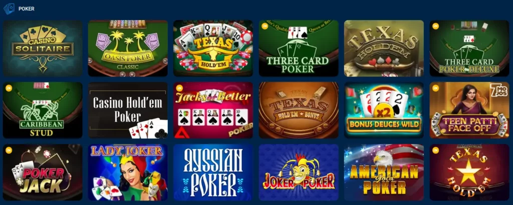 Poker Games on Mostbet