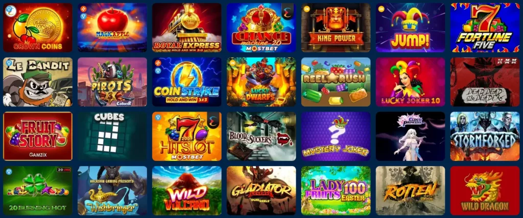 Slots at Mostbet