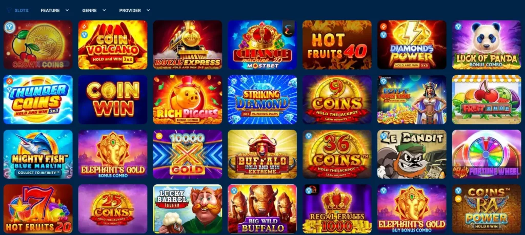 Slots on Mostbet Slots on Mostbet