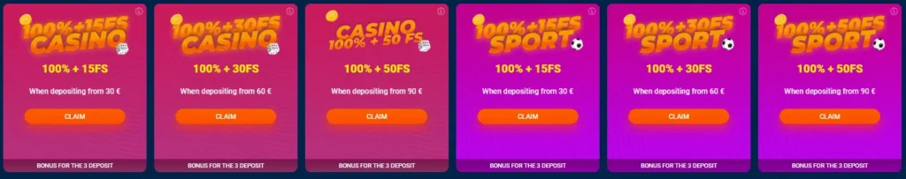 Third Deposit Bonuses