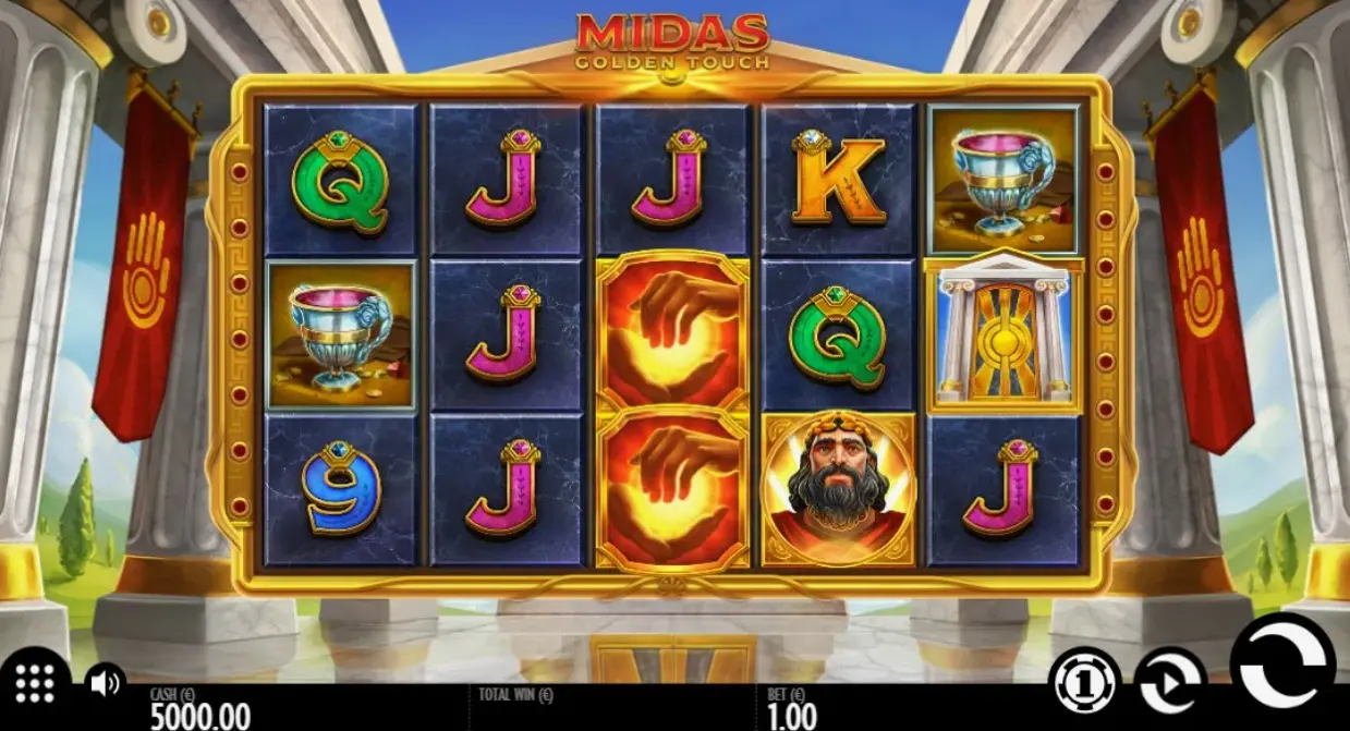 Game Controls Midas Golden Touch on Mostbet