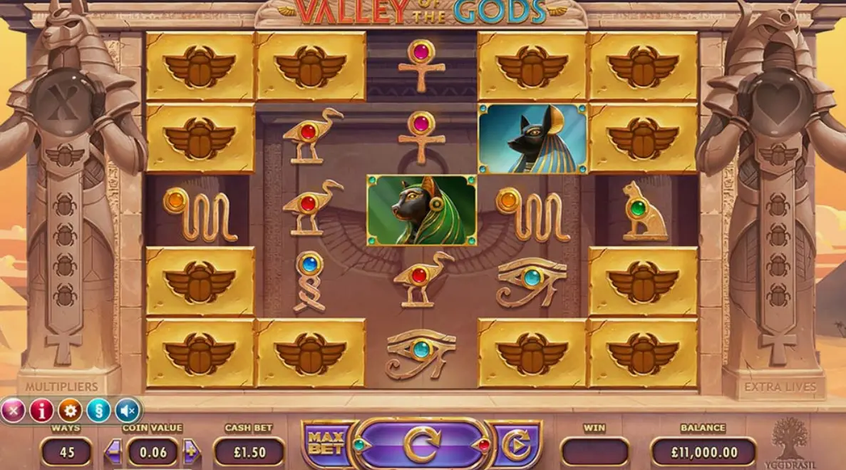 How to Start Playing Valley of the Gods on Mostbet